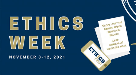 Ethics Week advertisement